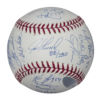 2009 New York Yankees Championship Team Signed Baseball With 29 Signatures Including Jeter, Rivera & Rodriguez (PSA/DNA)